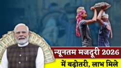 मजदूरों की बल्ले-बल्ले, 2026 में न्यूनतम मजदूरी बढ़ी, फायदे जानिए Labour Wages Increase Update 2026